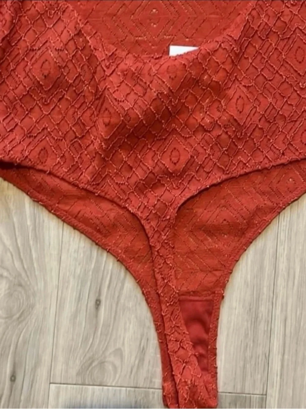 Free People Women’s Deep V Copper Lace Bodysuit Size XS